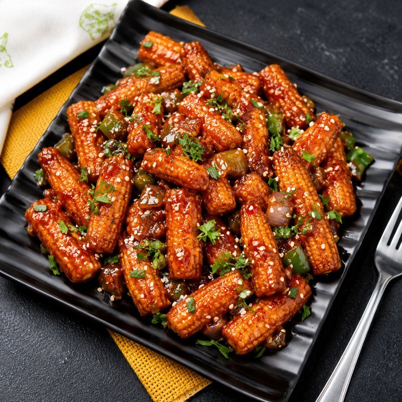 Baby Corn Honey Chilly