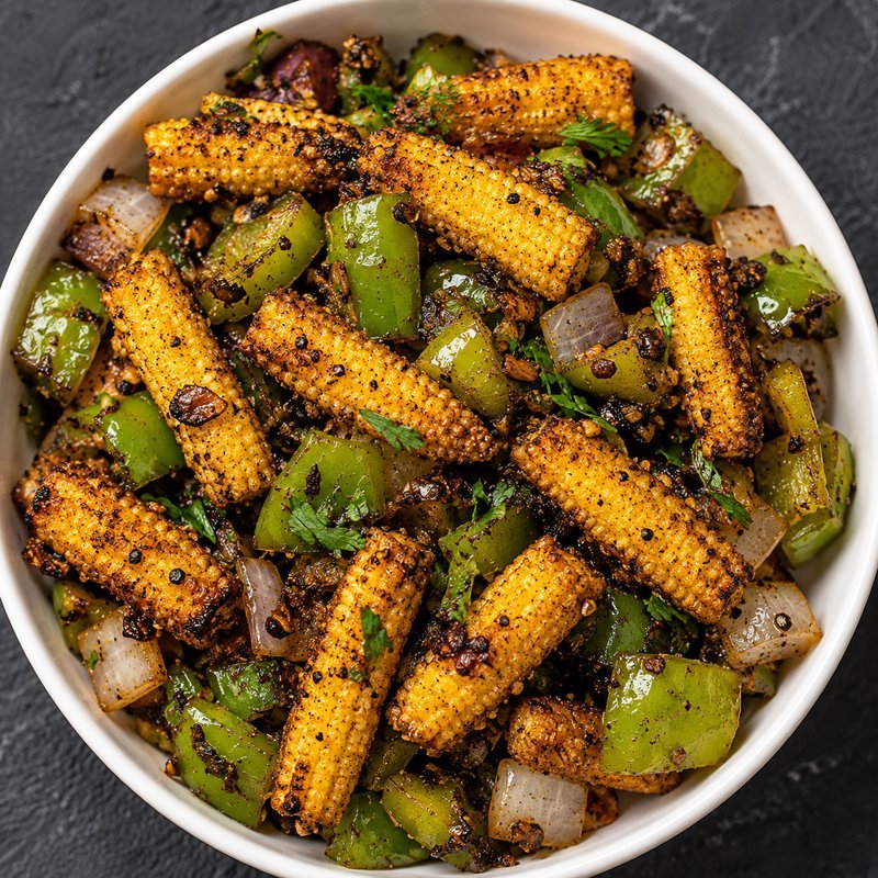 Baby Corn Pepper Fry