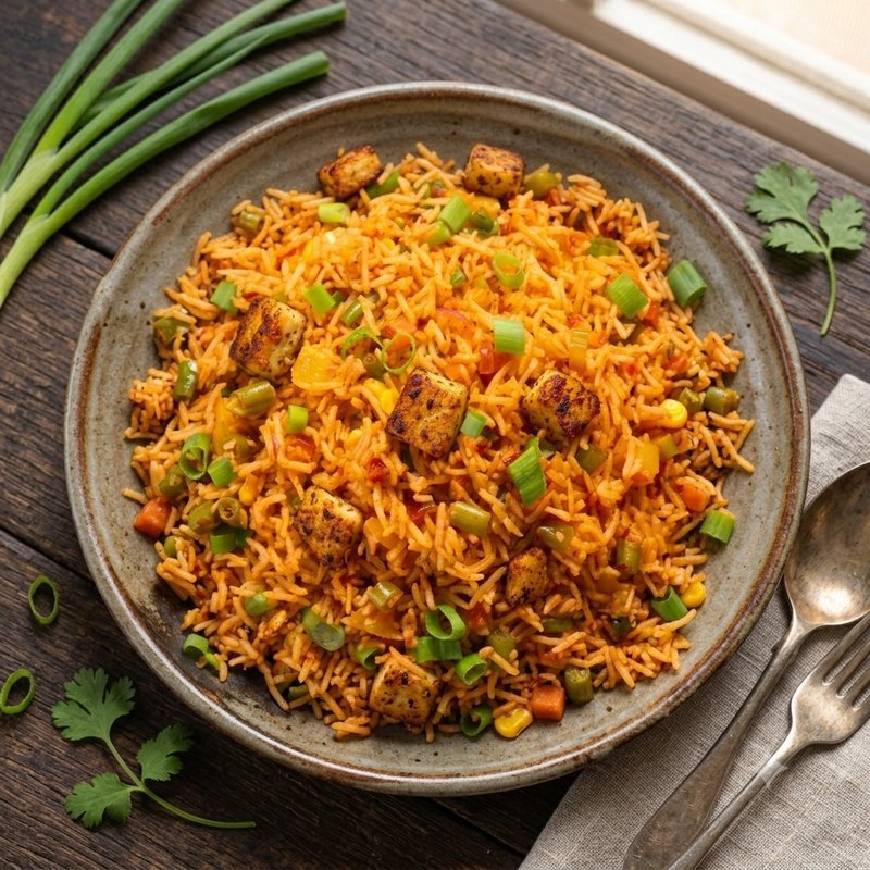 Fish Schezwan Fried Rice