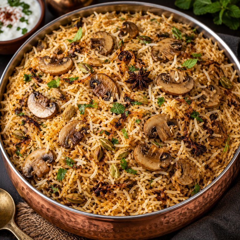 Mushroom Biriyani