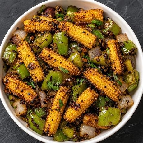 Baby Corn Pepper Fry