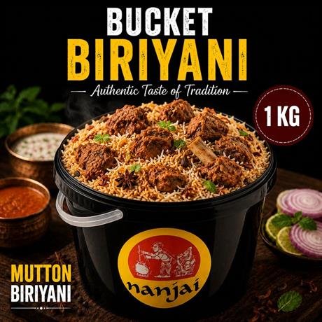 Bucket Biriyani Chicken 1/2 Kg (4 Persons)