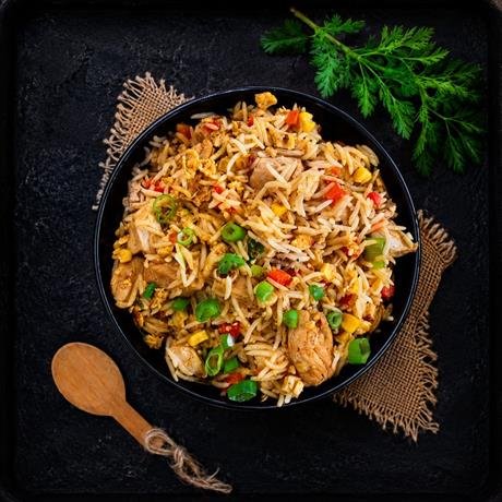 Chicken Singapore Fried Rice