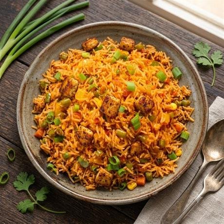 Fish Schezwan Fried Rice