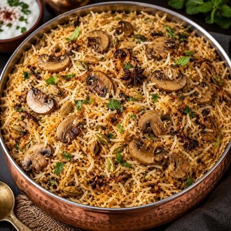 Mushroom Biriyani