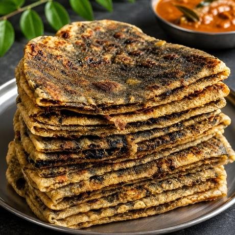 Mushroom Stuffed Parotta