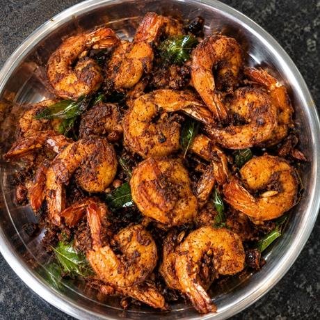 Prawn Fry at Nanjai Virunthu